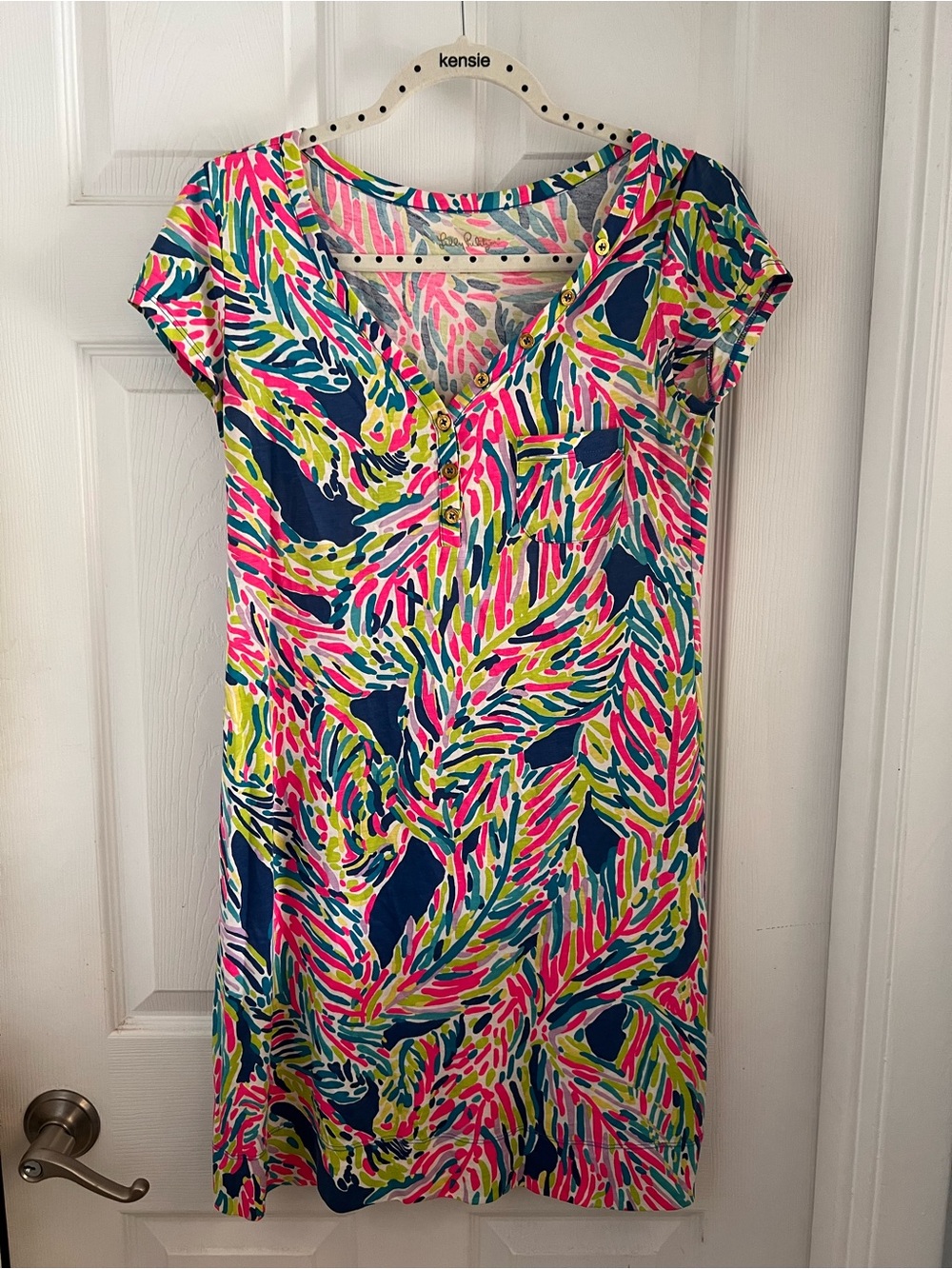 GC Lilly Pulitzer Multicolor Palm-Print Dress - Small